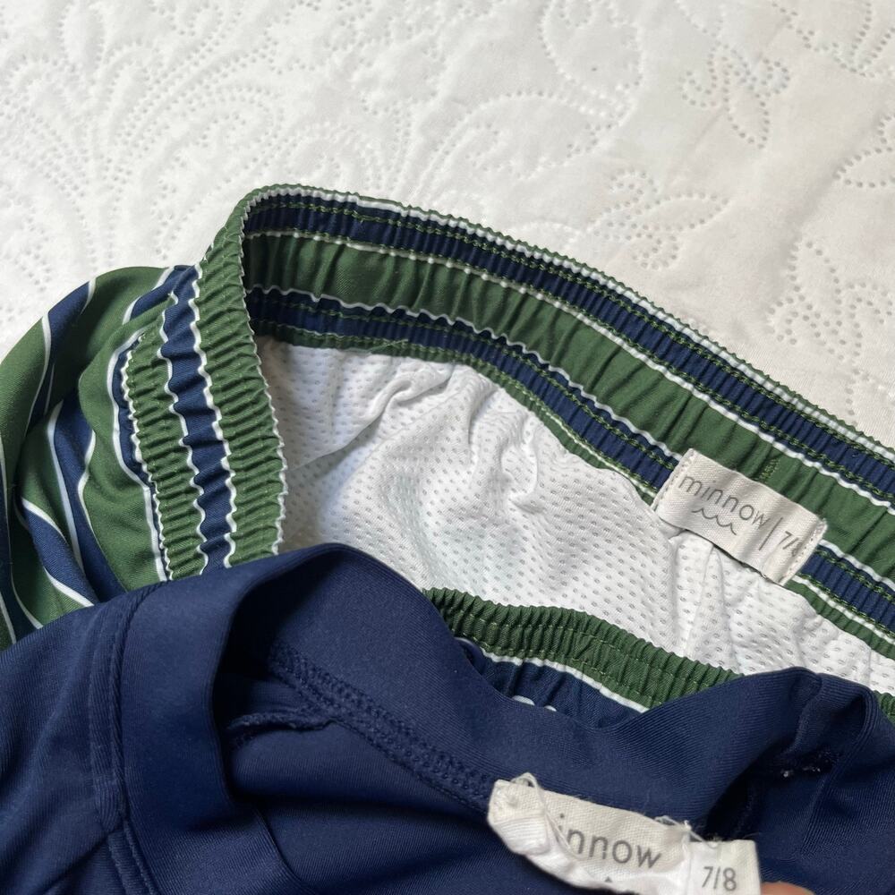 Minnow Boardies and Rash Guard Swim Set Size 7/8 - Picture 6 of 6